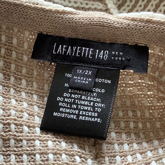 Lafayette 148 Open Front Sweater Vest Sz-1X/2X - Picture 6 of 7